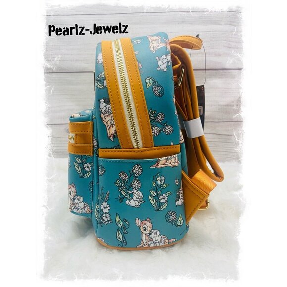 Loungefly Bambi Thumper Forest Floral Allover AOP Mini Backpack BoxLunch NWT main image 5